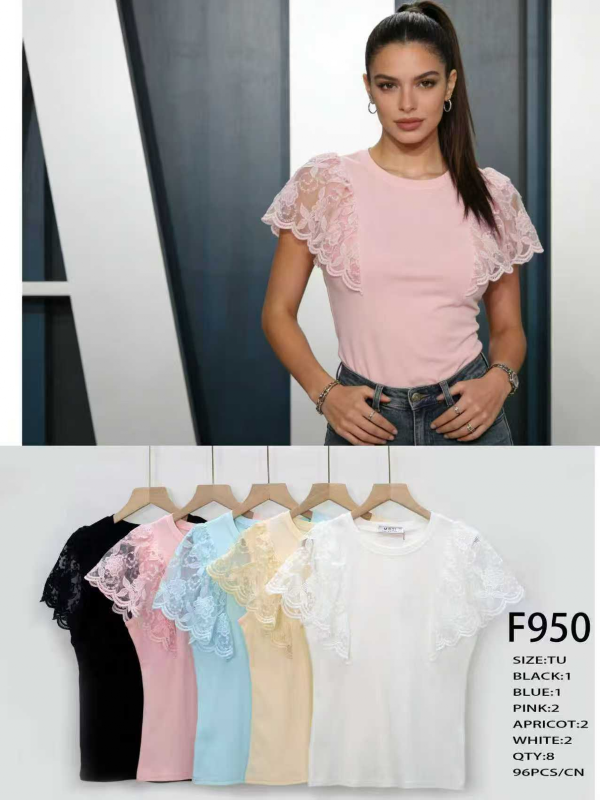 Bluzki damskie Roz Standard, Mix kolor Paczka 10 szt